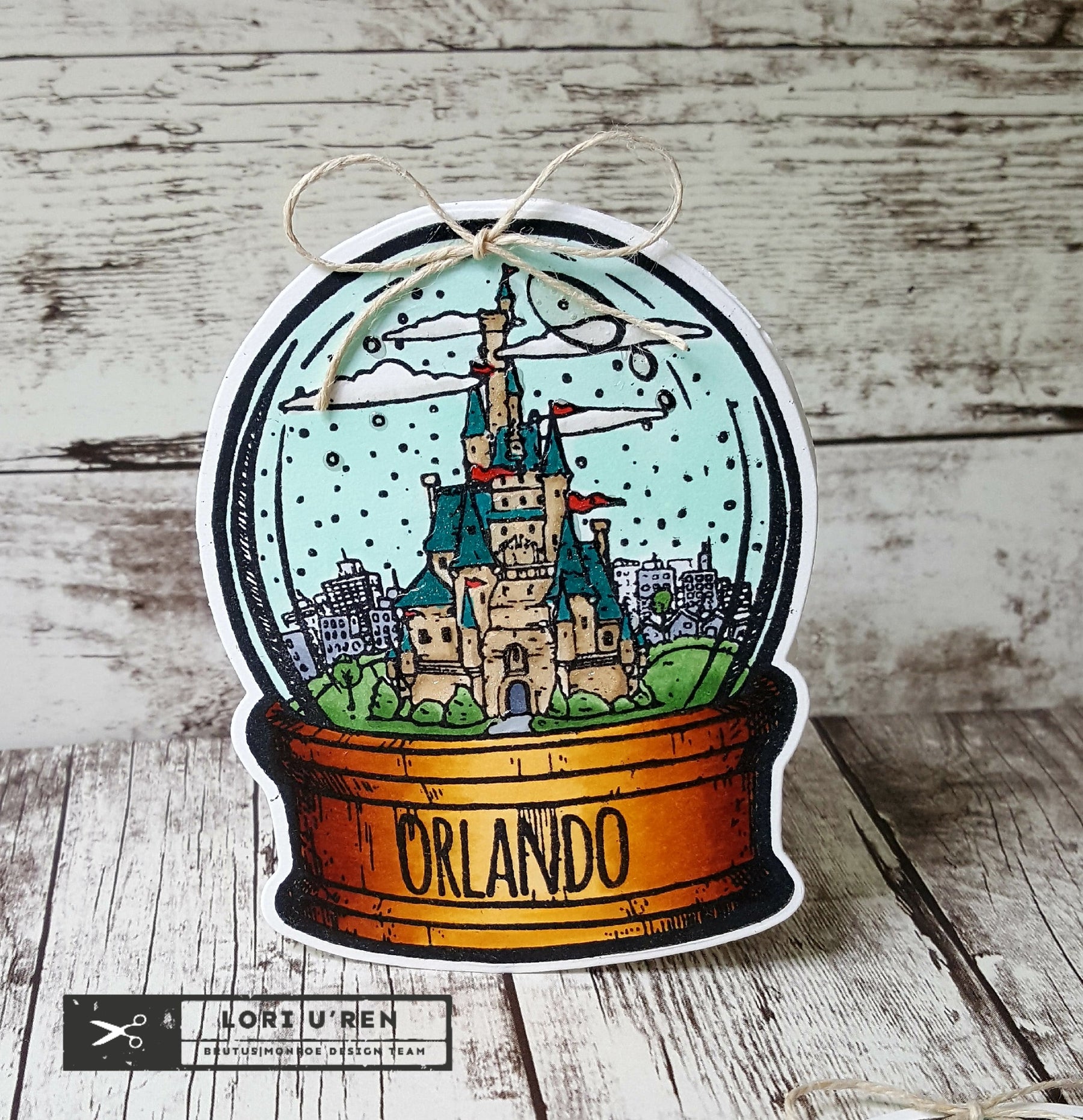 Snow Globe Shaped Cards
