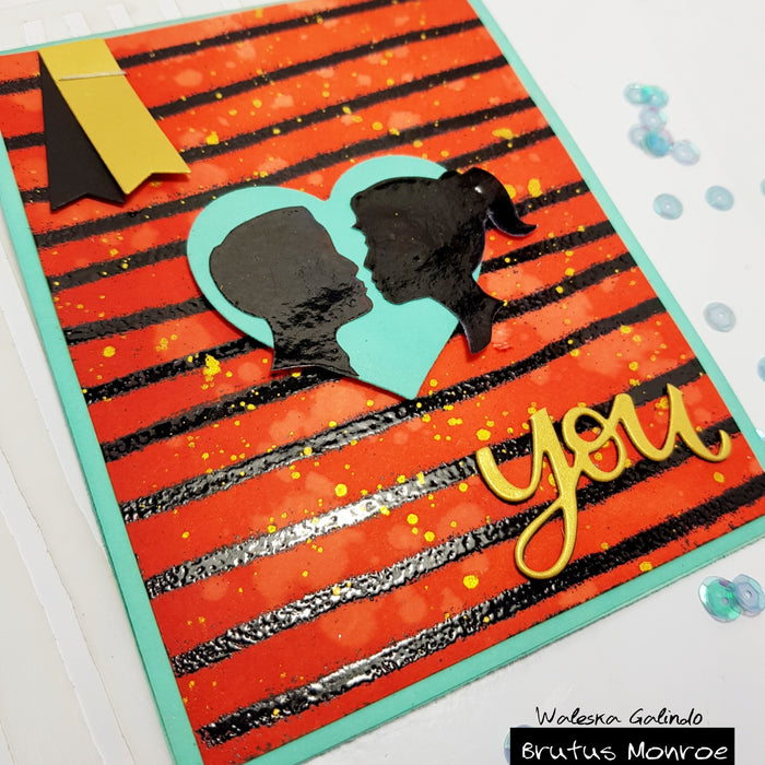 Love YOU card with Create a Cameo Set