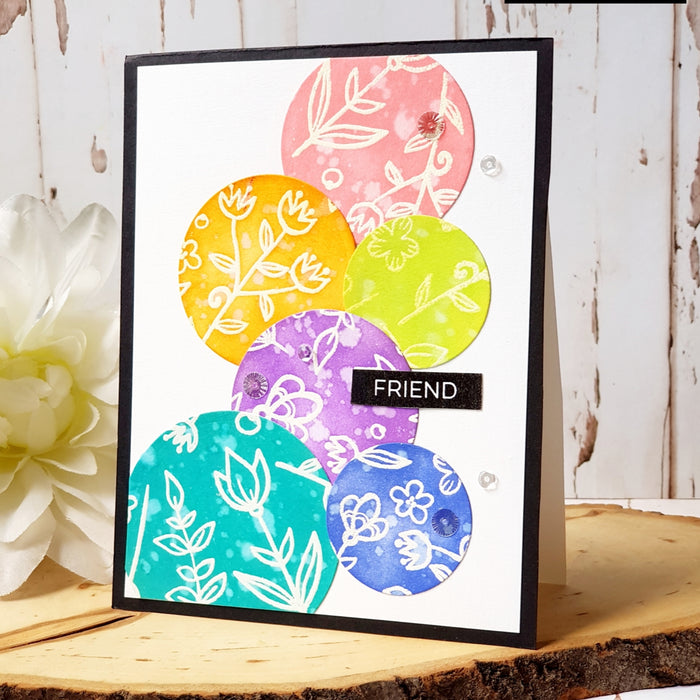 Floral Frenzy Background Stamp