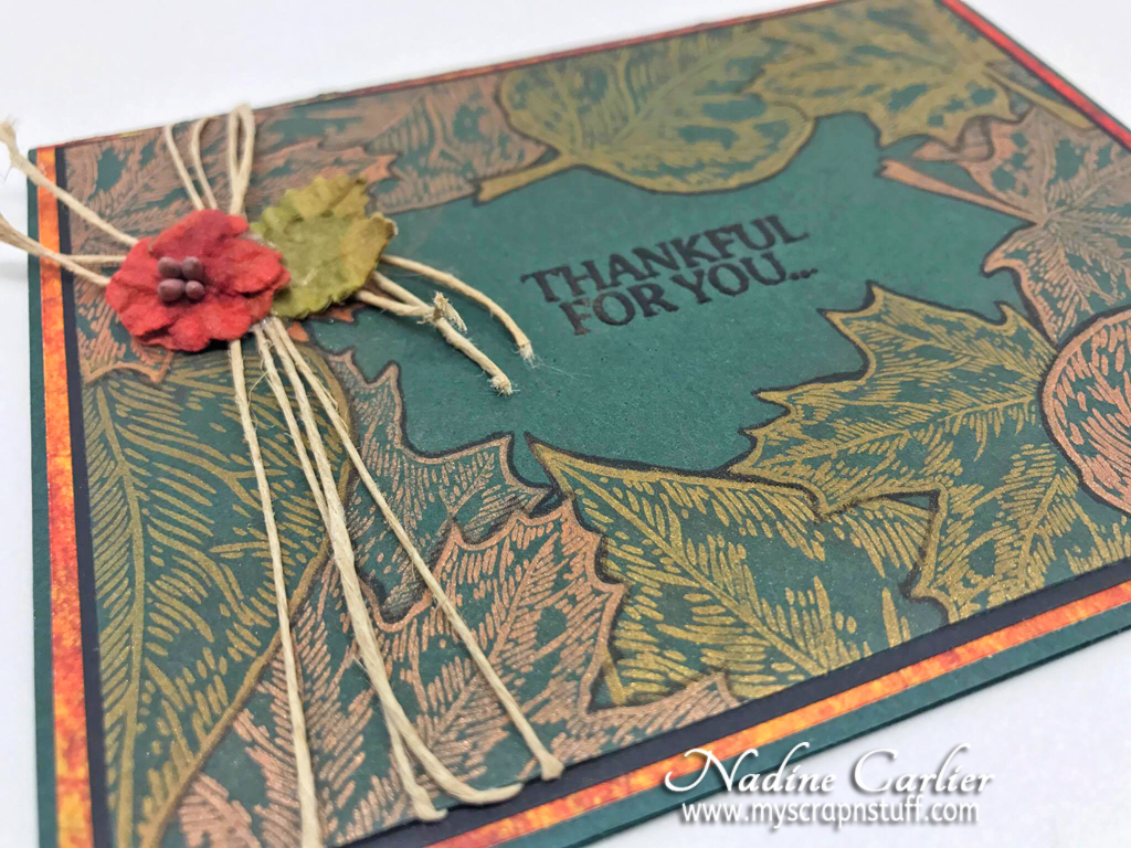 Brutus Monroe Autumn Thanks Stamp Set - Nadine Carlier