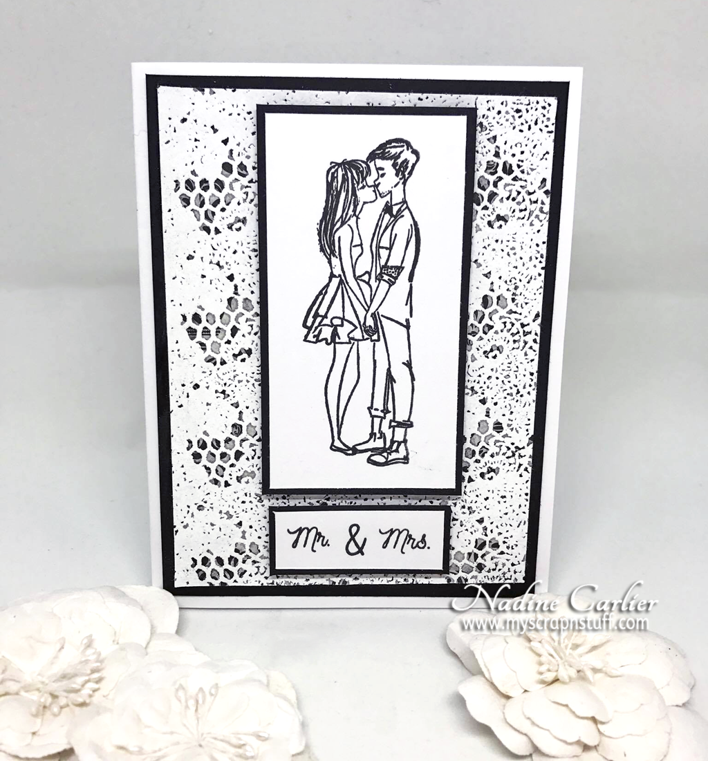 Black & White Wedding Card by Nadine Carlier