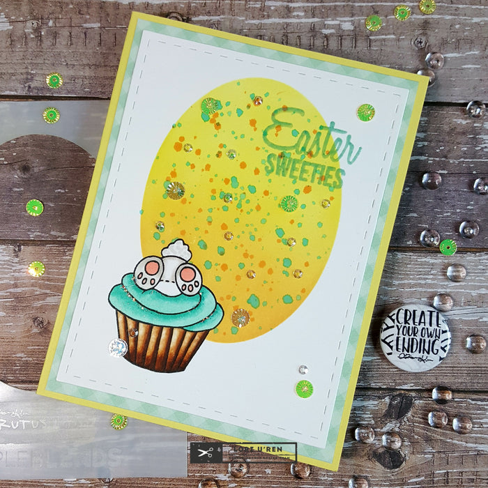 Easter Card using the Oval Simple Blends