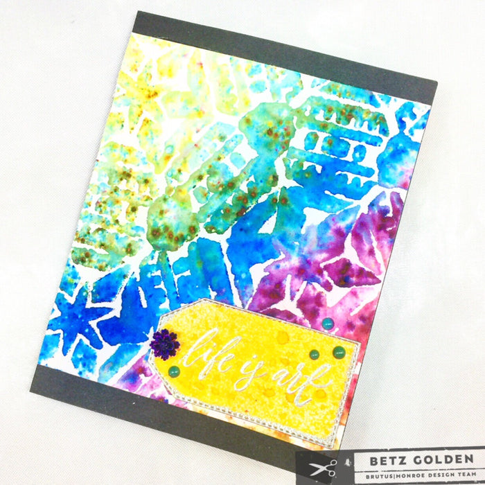 Life Is Art Color Burst Card