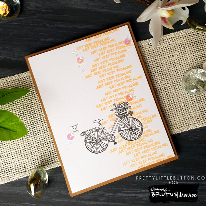 Just Keep Pedaling - Garden Bike Stamp Set
