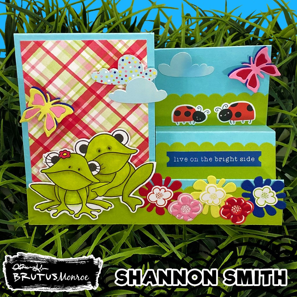 Hoppy Spring Stair Step Card