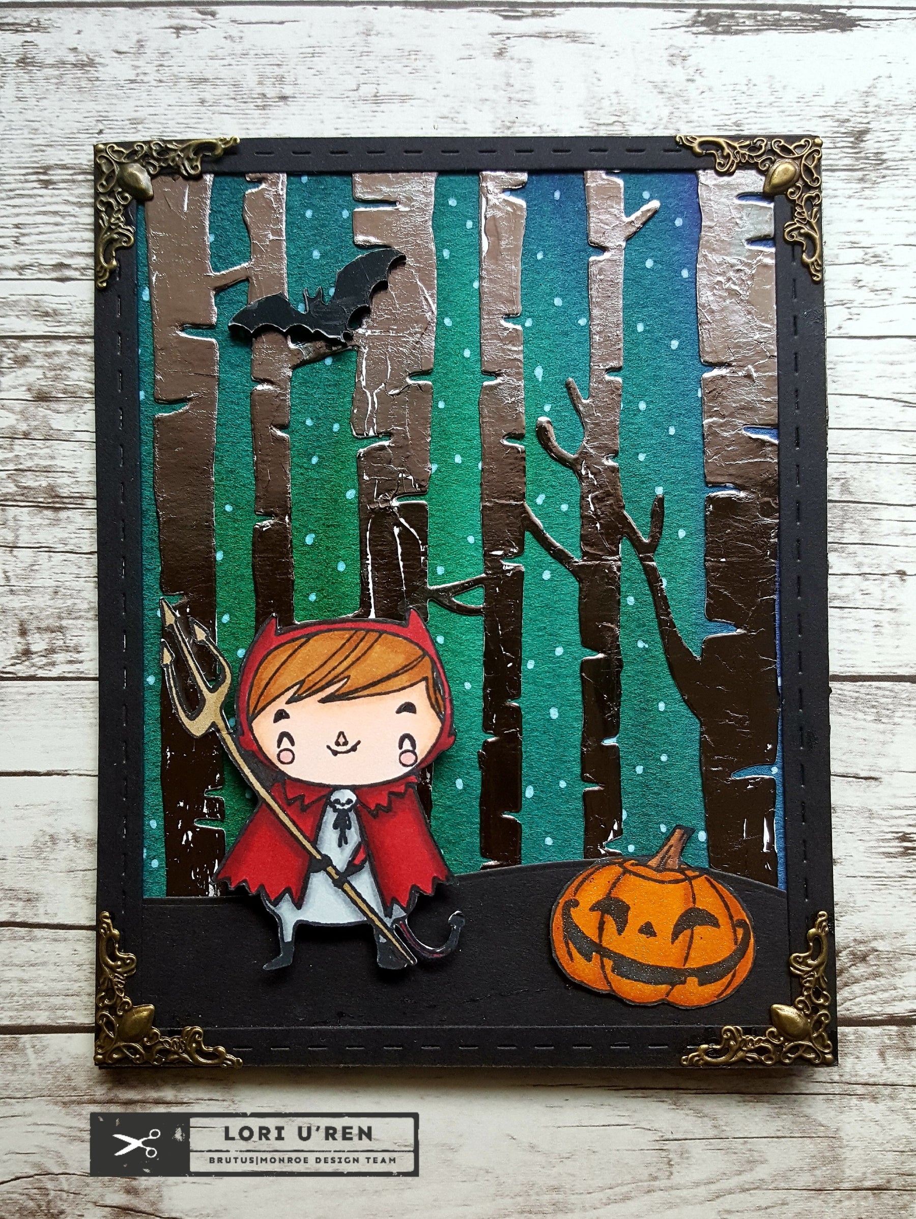 Brutus Monroe Halloween Card using Deco Foil Products