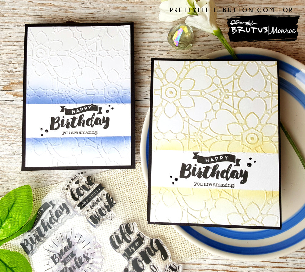 You are amazing! (Partial embossing sentiment highlight)