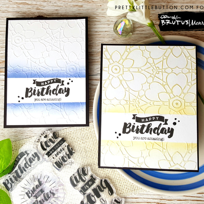 You are amazing! (Partial embossing sentiment highlight)