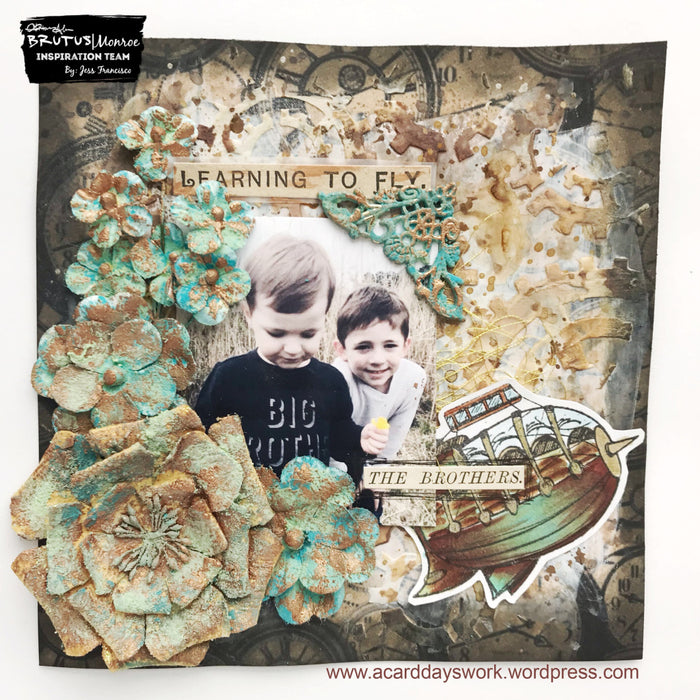 Steampunk Mixed Media Layout with Jess