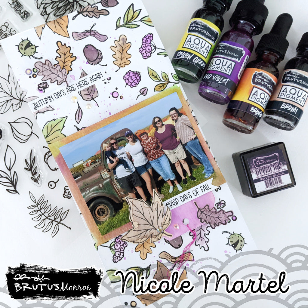 AUTUMN DAYS ARE HERE AGAIN TRAVEL NOTEBOOK SPREAD