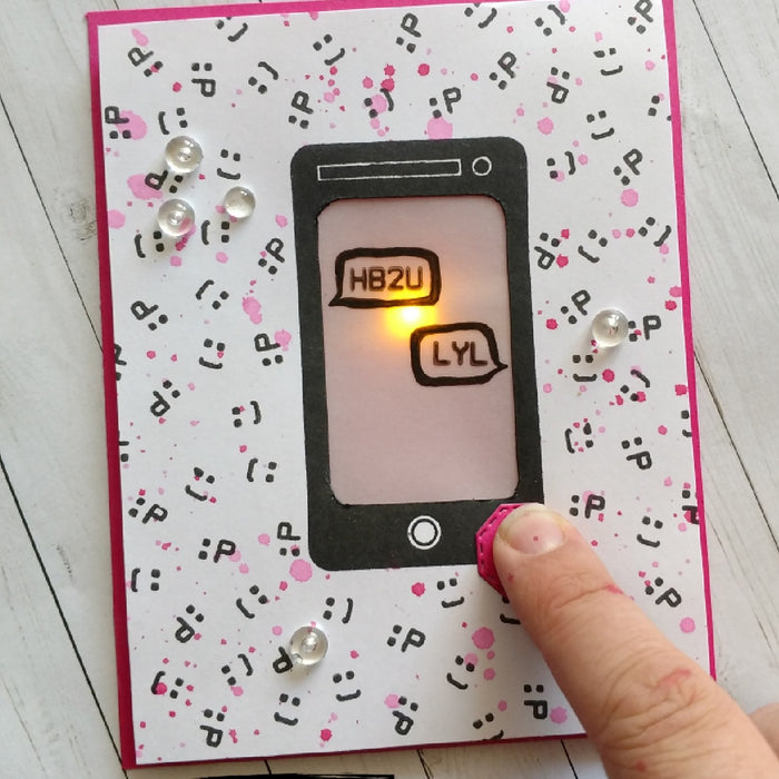 Light-Up Cell Phone Card