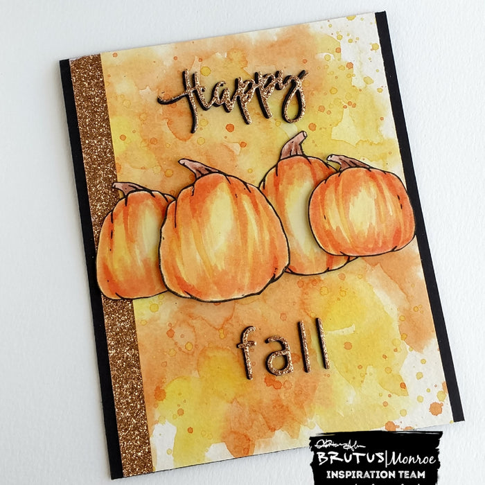 Hello Fall - Pumpkins and Glitterstock