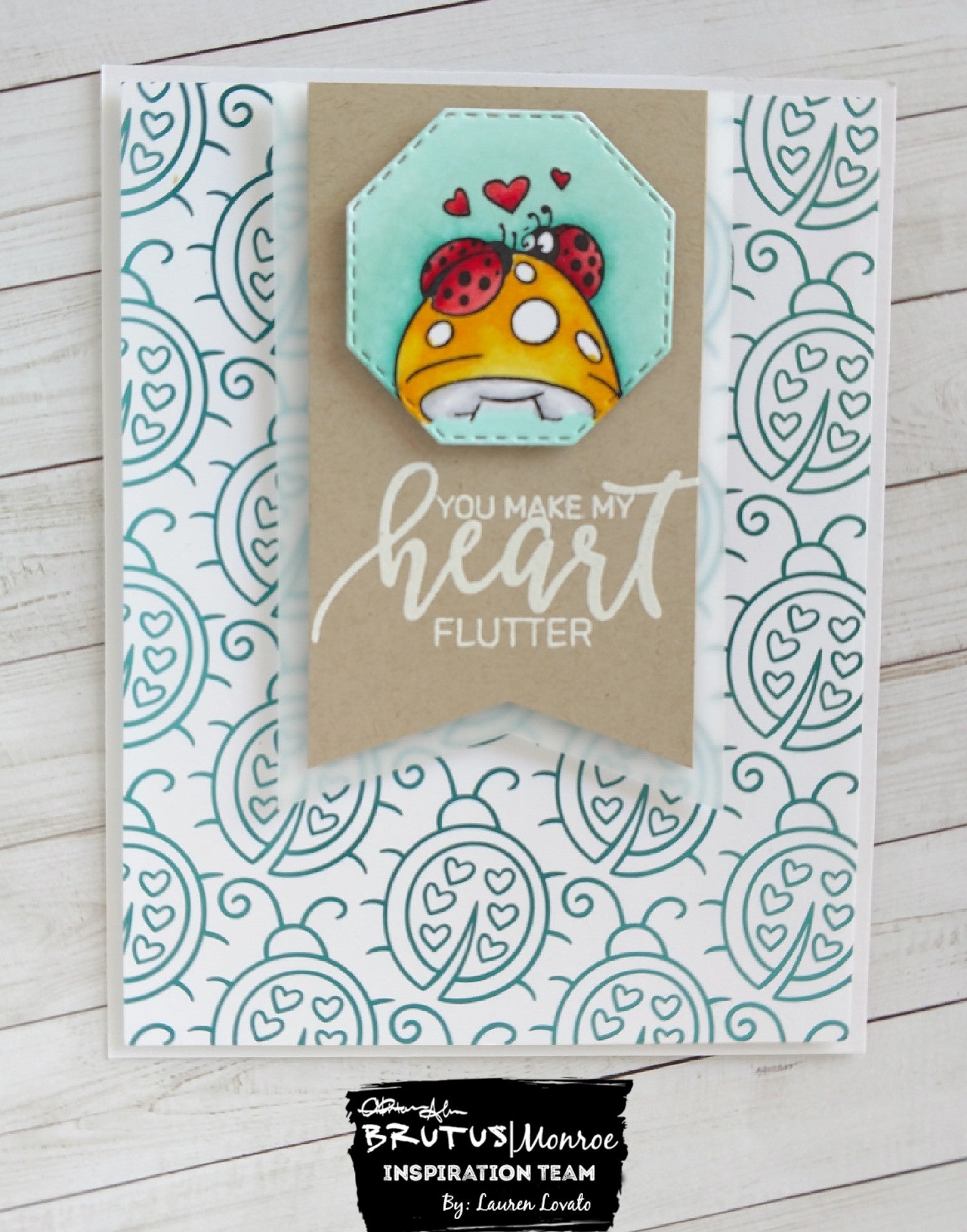 Foiled Love Bug Card