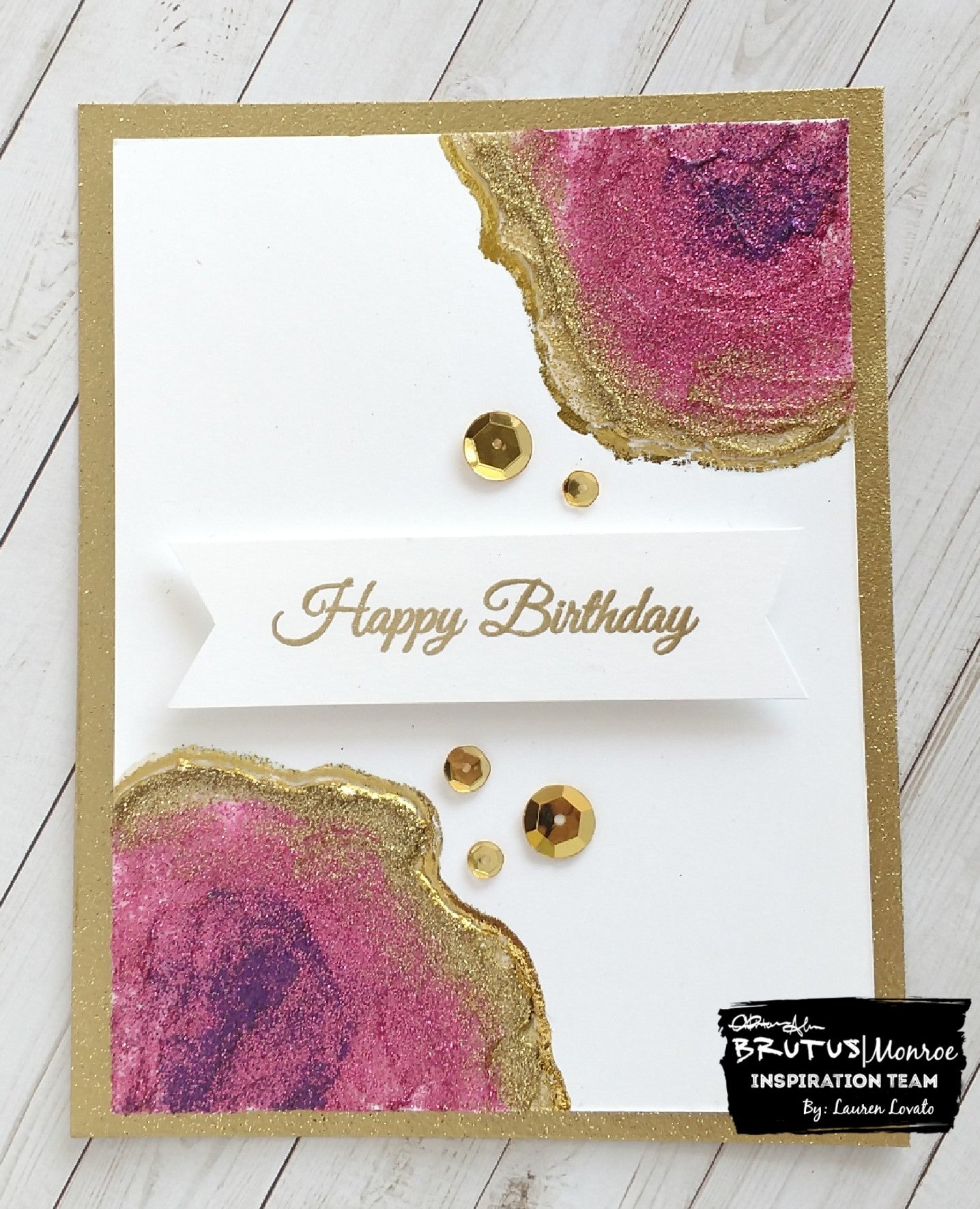 Glitter Glaze Geodes