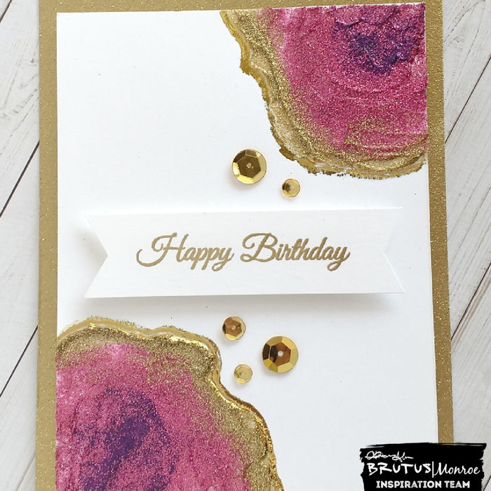 Glitter Glaze Geodes