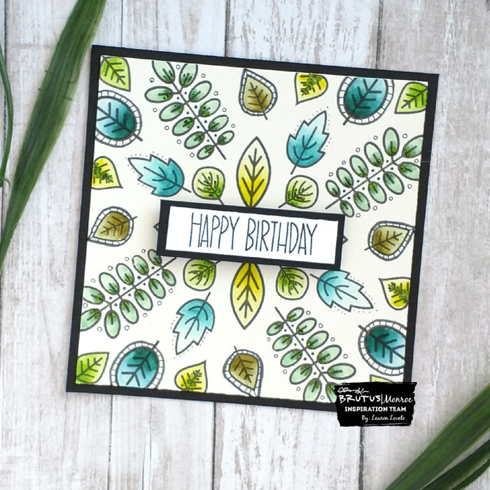 Leaf Card With Foiled Accents