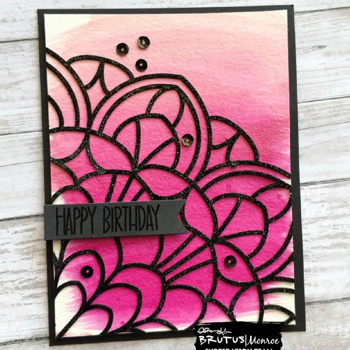 Heat Embossing on Laser-Cut Mandala