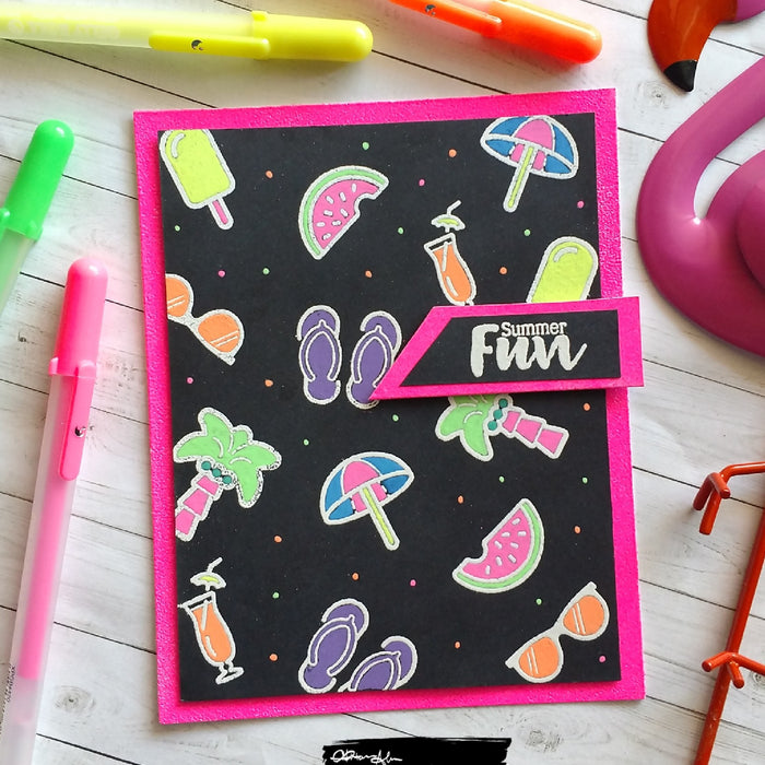 Neon Summer Fun Card