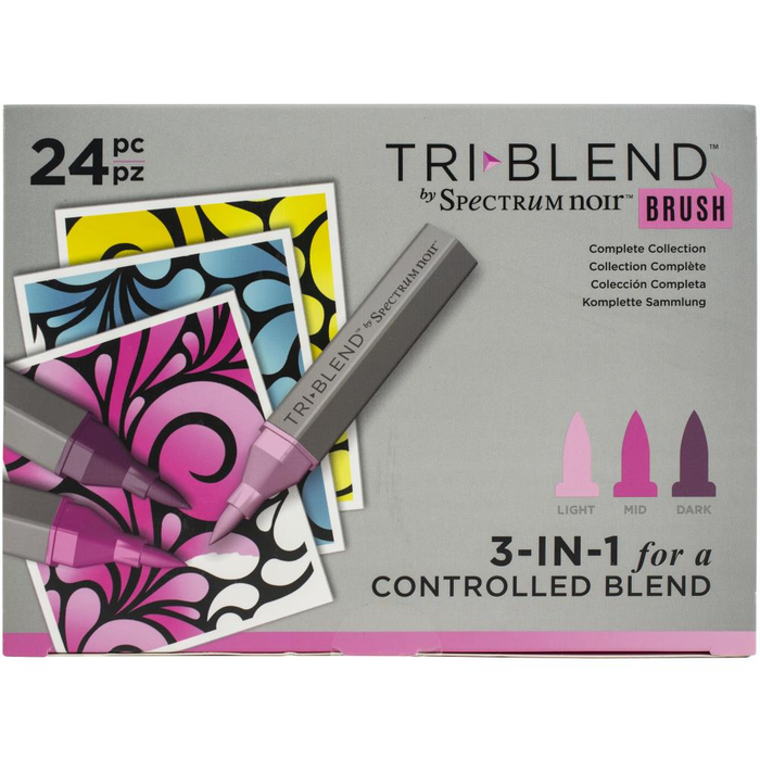 Spectrum Noir Triblend Brush Markers 24/Pkg