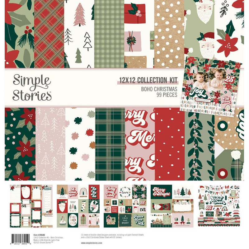 Boho Christmas | Simple Stories Collection Kit 12"X12"