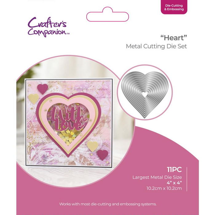 Crafters Companion Heart Die Set