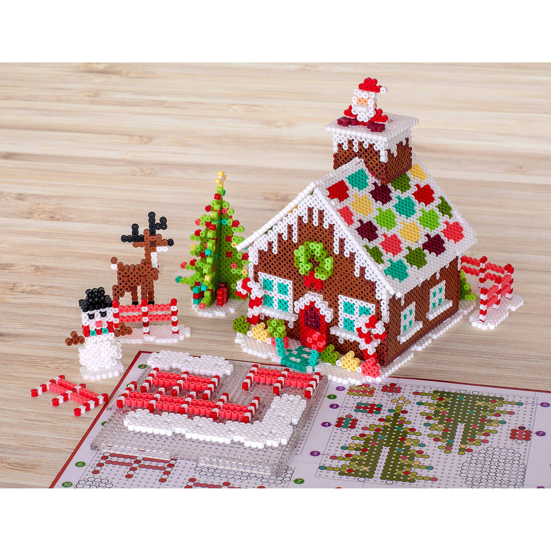 Perler Beads Christmas Gingerbread House