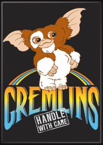 Ata-Boy - Gremlins Gizmo Handle w Care Magnet 2.5" x 3.5"