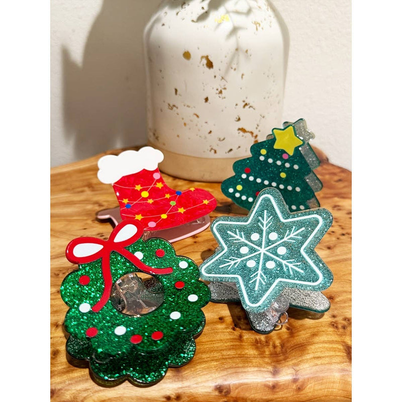 Christmas Hair Claw Clip