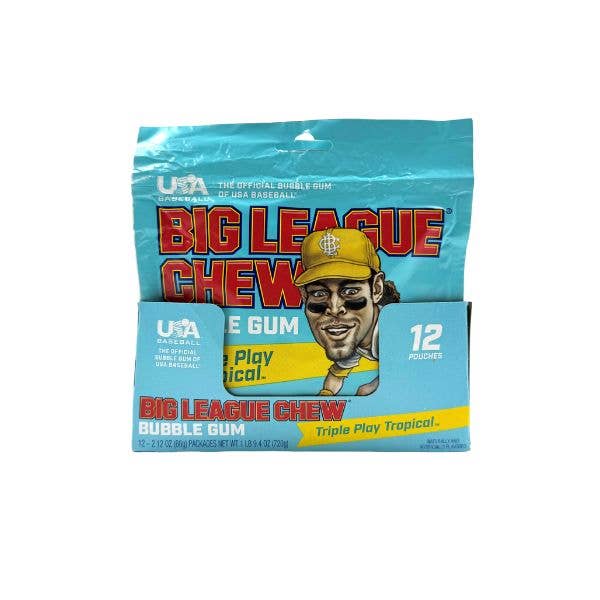 Big League Chew Triple Play Tropical Gum