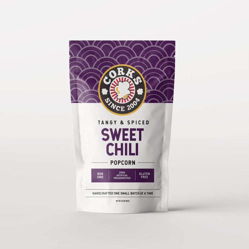 Corks Popcorn - Sweet Thai Chili Popcorn - 3.0 oz