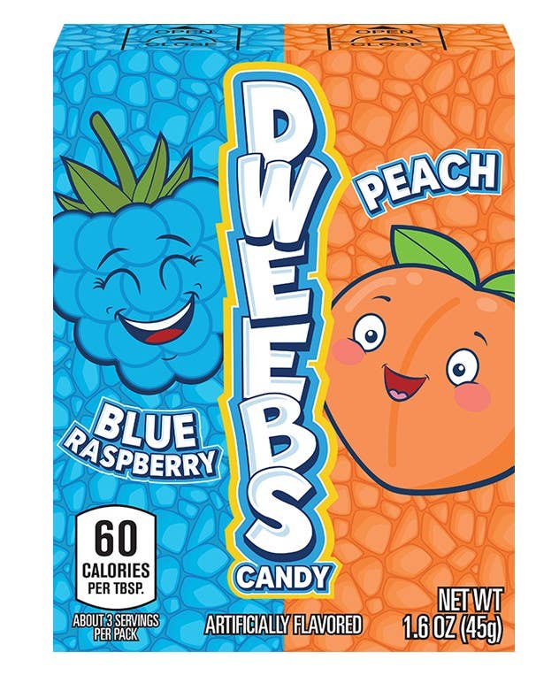 Dweebs Candy Blue Raspberry & Peach 1.6oz