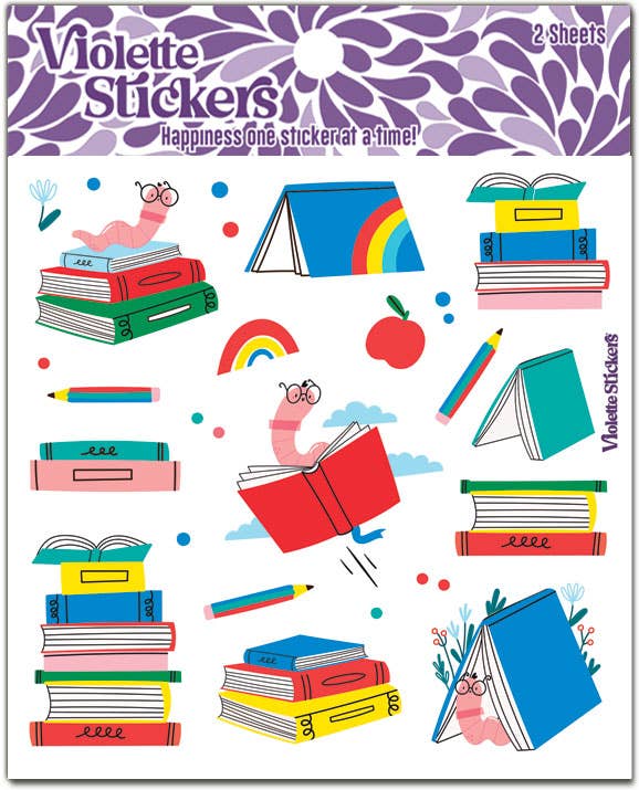 Bookworm | Stickers K325 | Violette Stickers