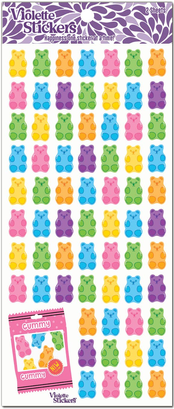 Mini Gummy Bear | Stickers C167 | Violette Stickers