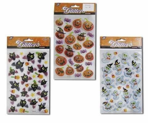 Halloween Glitter Stickers