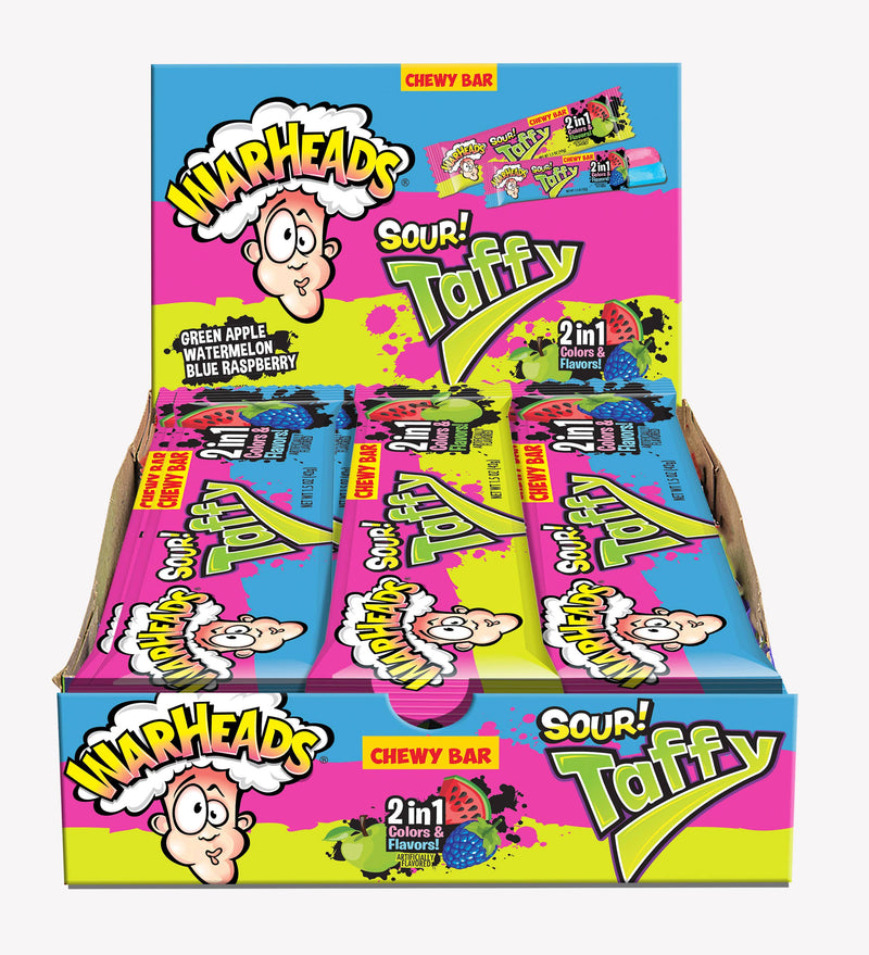 Warheads Sour! Taffy 2-1, 1.5oz