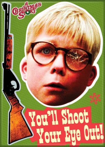 Ata-Boy - Christmas Story Shoot Eye Out Magnet 2.5" x 3.5"