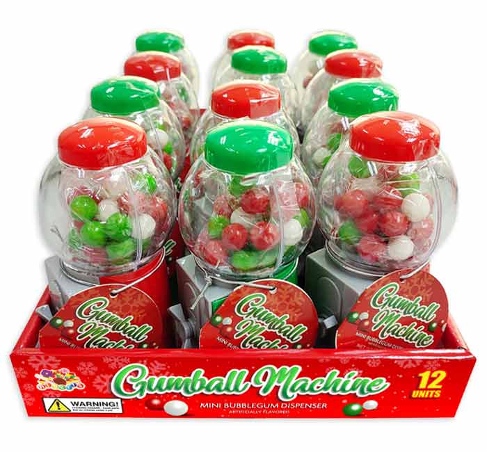 Christmas Mini Gumball Machine 1.05oz
