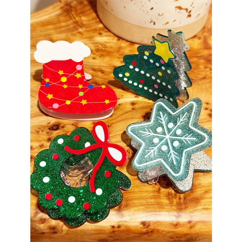 Christmas Hair Claw Clip