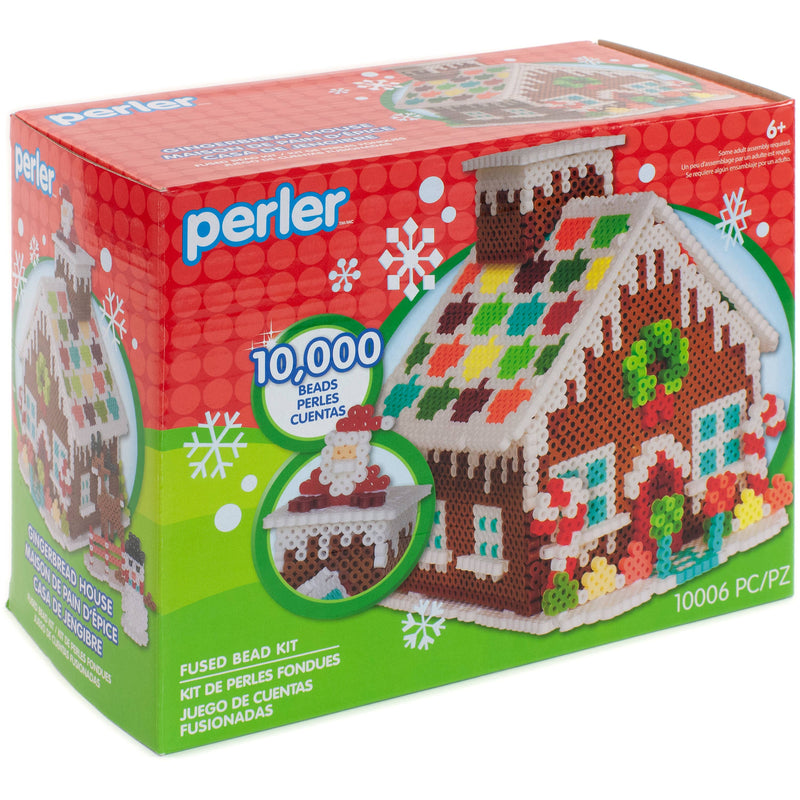 Perler Beads Christmas Gingerbread House