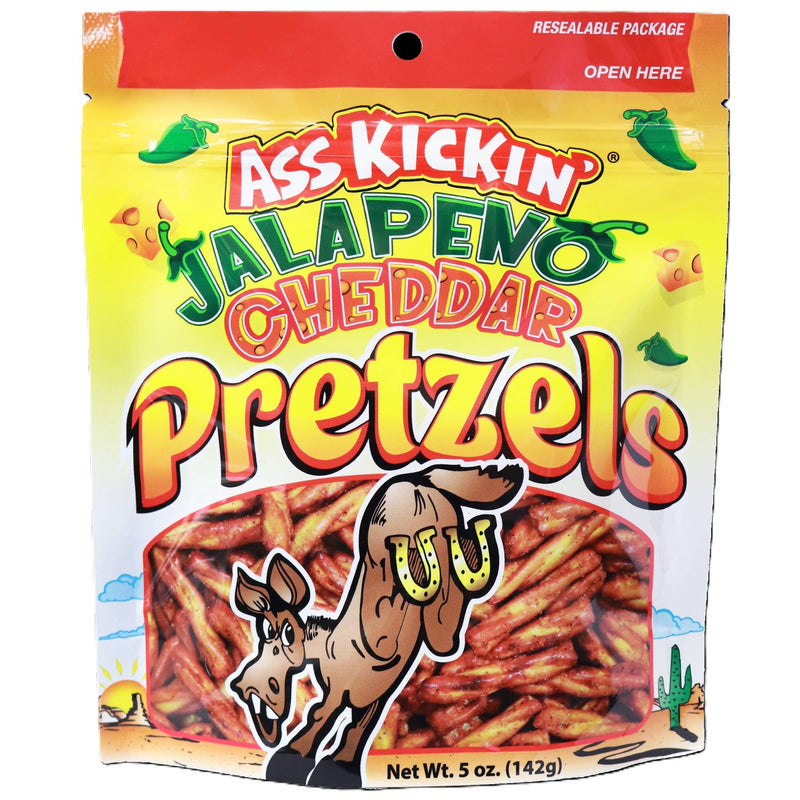 Ass Kickin' Pretzels - Jalapeno Cheddar, 5oz