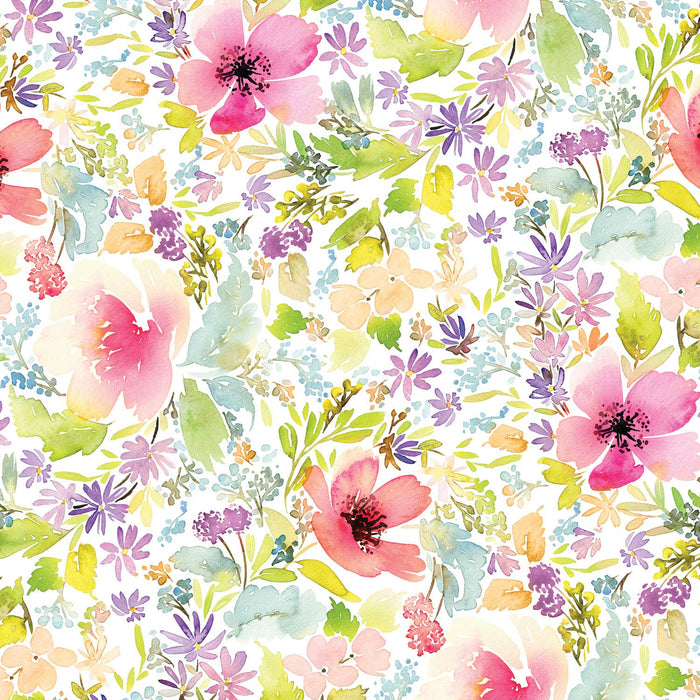 Paper House Productions - Scrapbook Paper - Spring Floral