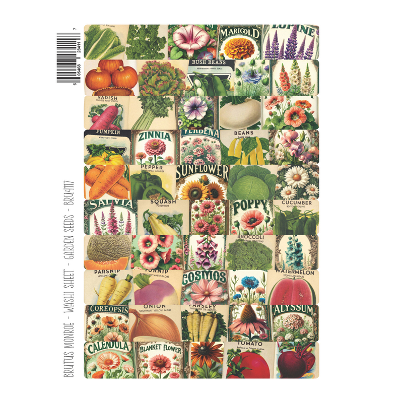 Garden Seeds | Washi Sheet