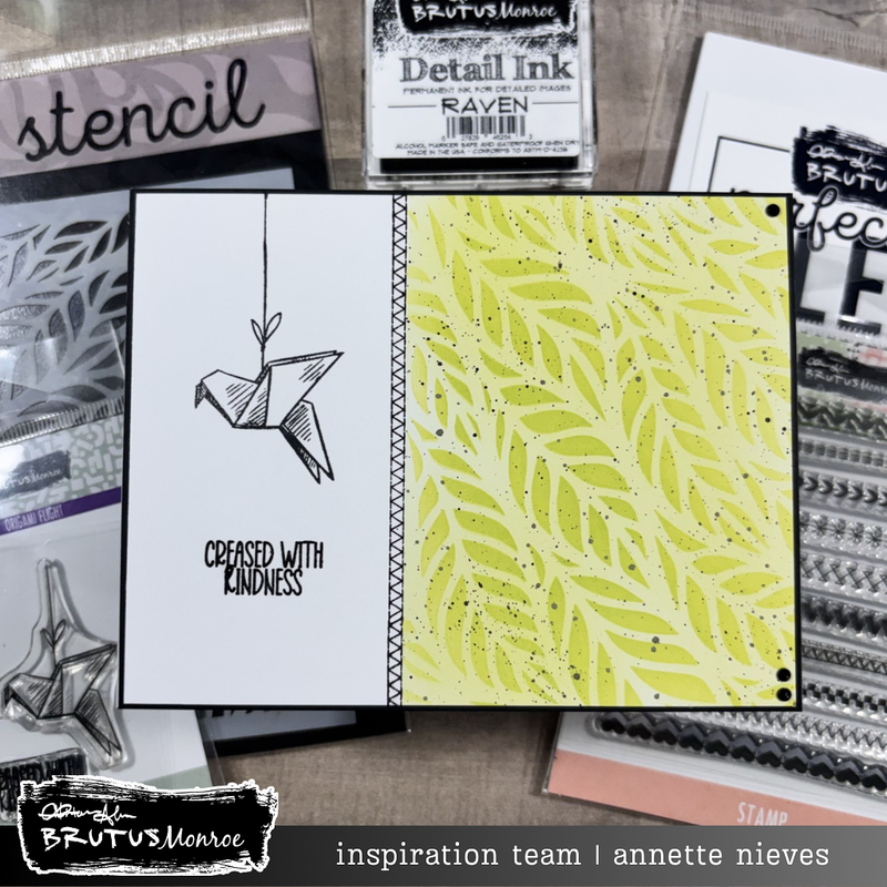 Feathered Path | Mixed Media Stencil