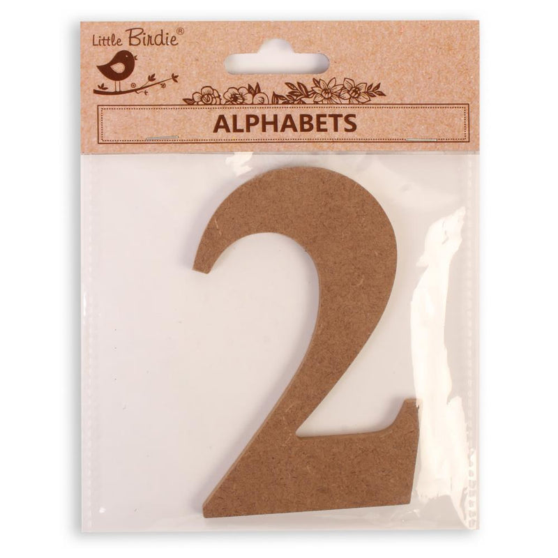 Little Birdie MDF Number 4" 1/Pkg