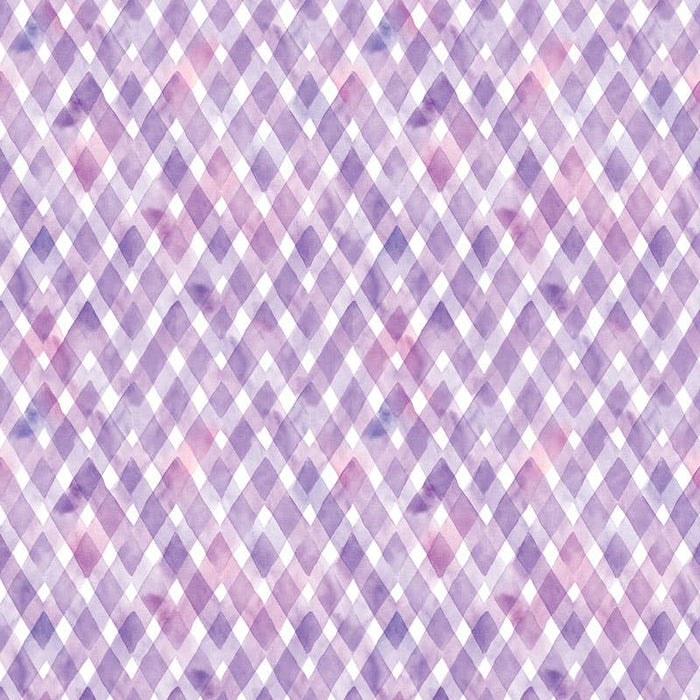 Paper House Productions - Purple Watercolor Plaid / Stripes 12 x 12 S767636845329crapbook Paper