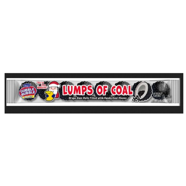 Double Bubble Lumps of Coal 8-Ball Tube