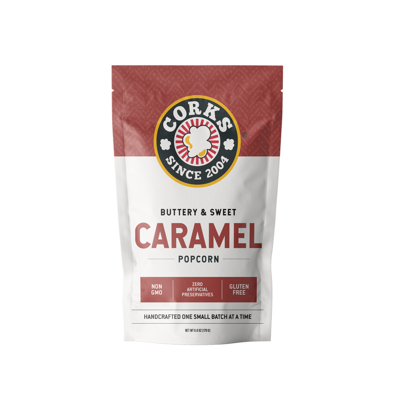 Corks Popcorn - Buttery Caramel Popcorn - 6.0 oz