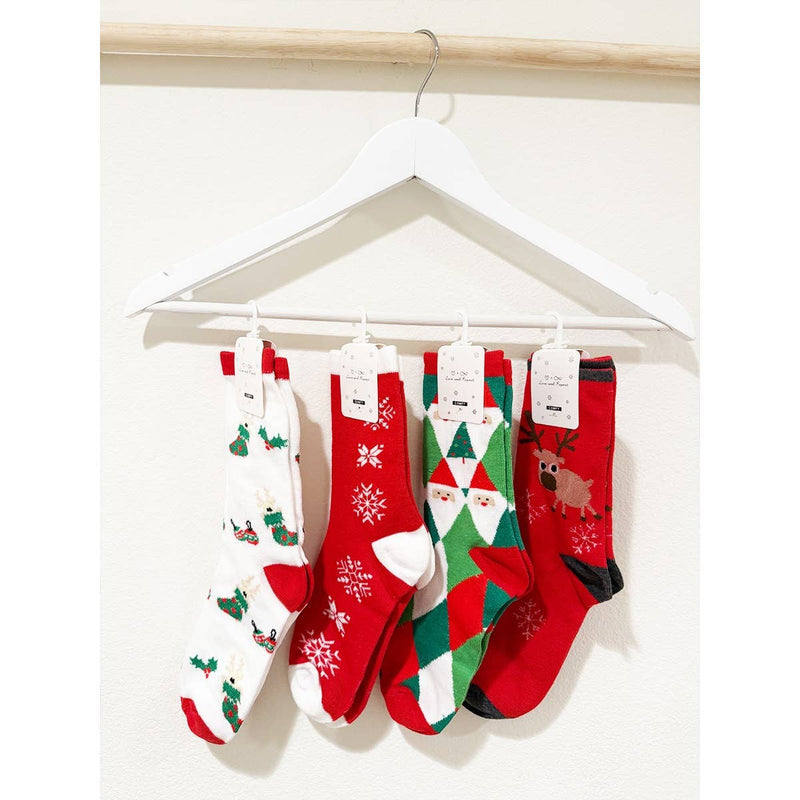 Cozy Christmas Theme Socks