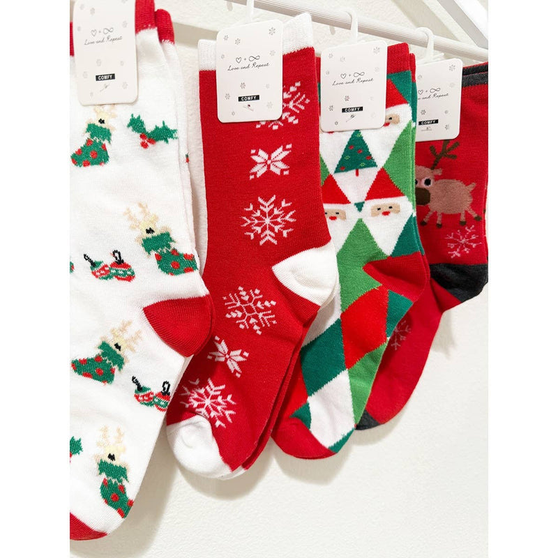 Cozy Christmas Theme Socks