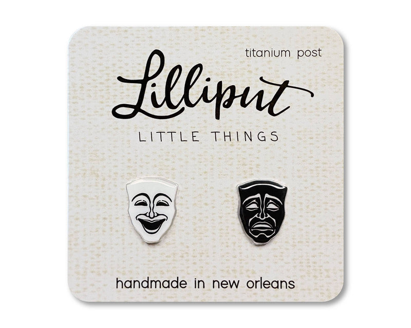 Comedy Tragedy Mask | Earrings | Lilliput Little Things